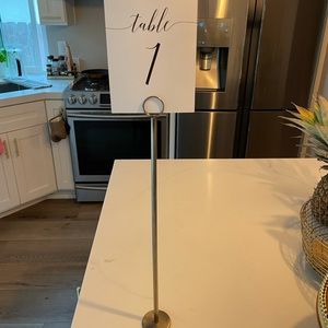 10 Bronze Table Card Holders